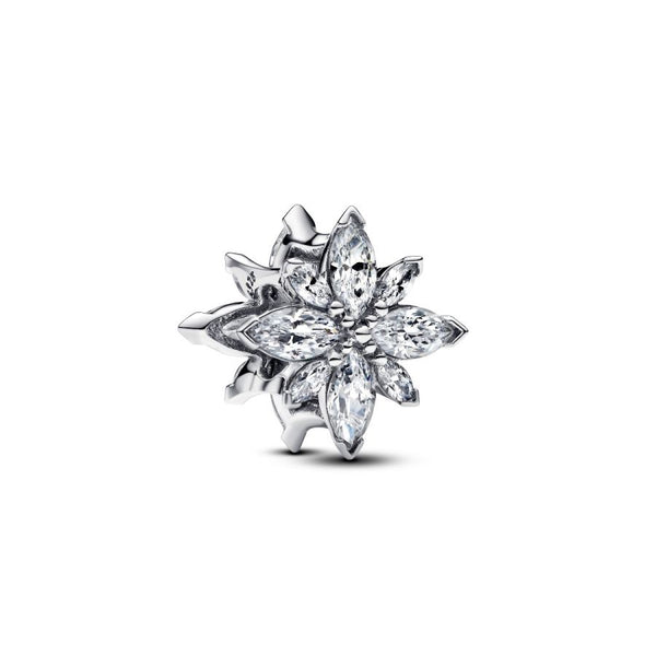 Charm Funkelnder Polarstern Zirkonia Sterling-Silber