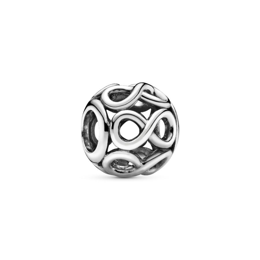 Charm Offen Unendlichkeits-Symbol Sterlingsilber Hauptbild