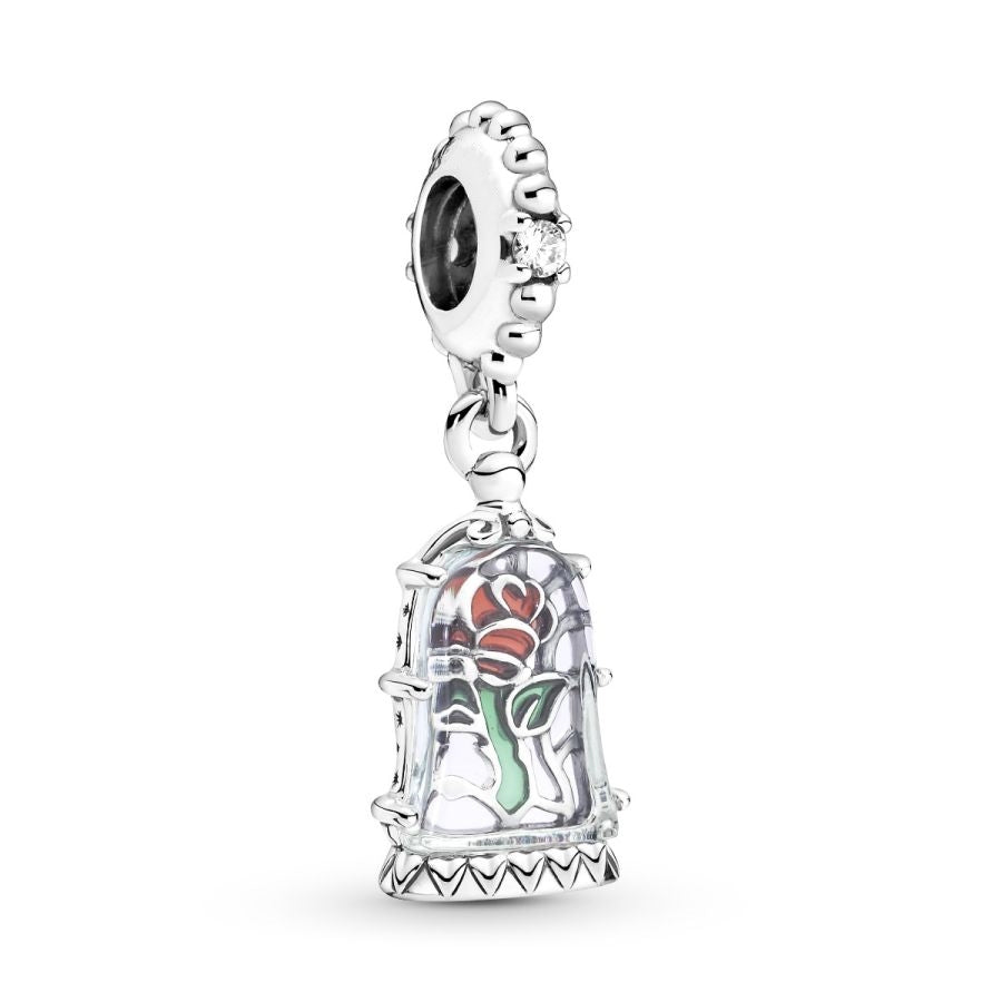 Charm-Anhänger Die Schöne & das Biest Verzauberte Rose