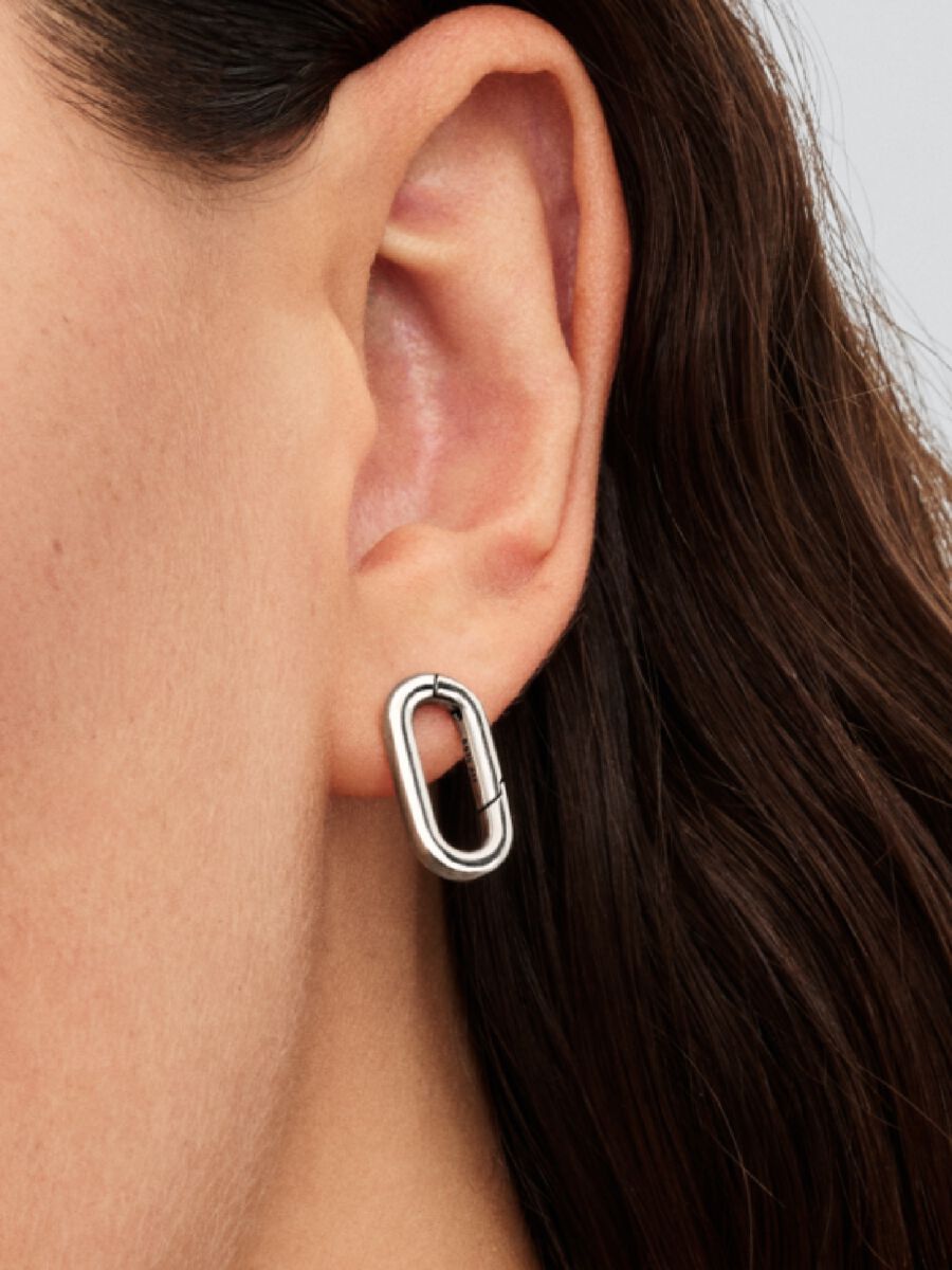Aufklappbarer Ohrstecker Sterling-Silber Zweitbild