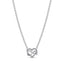 392666C01 Collier-Halskette Funkelnde Unendlichkeits-Herz Silber