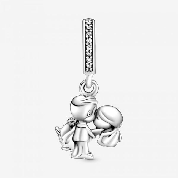Charm-Anhänger Verheiratetes Paar Silber