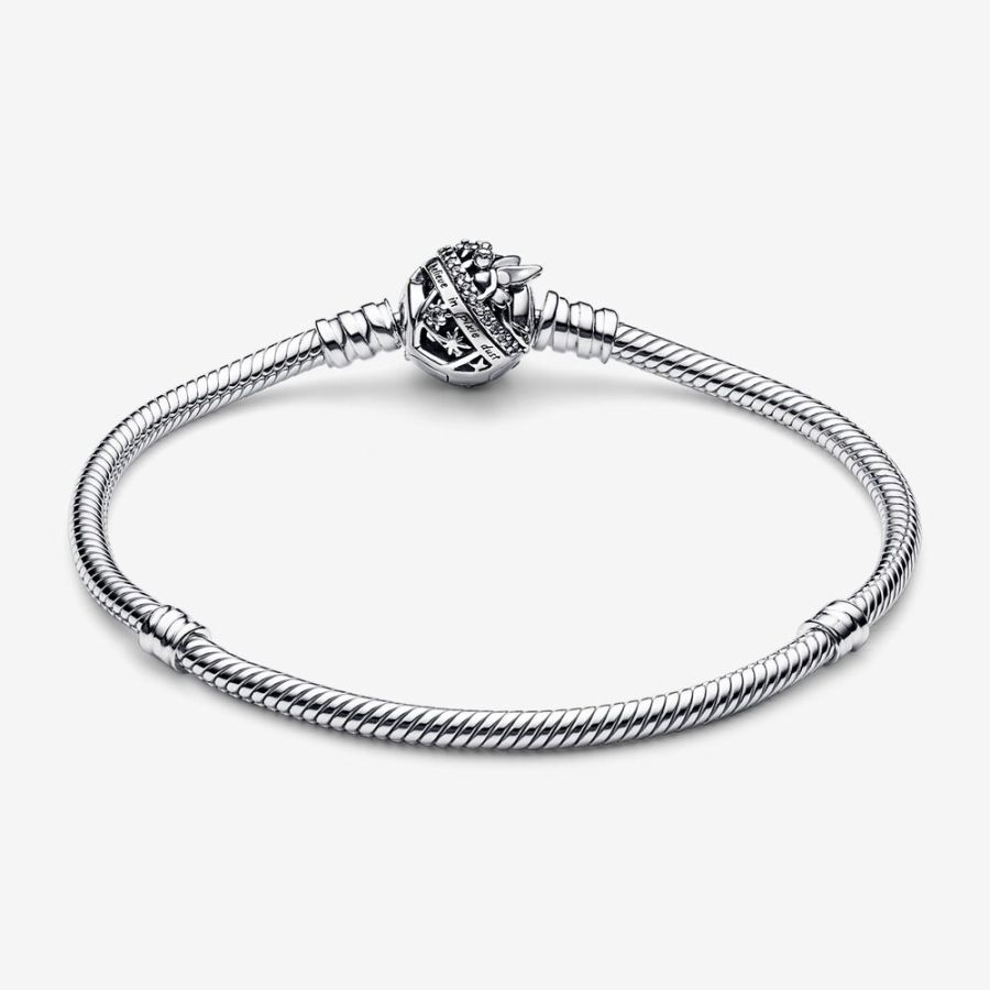 Schlangen-Gliederarmband Tinker Bell Clasp Silber Zweitbild