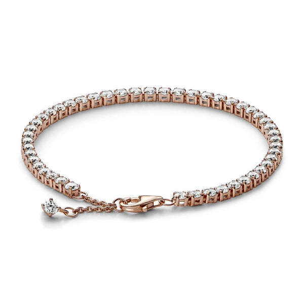 Tennisarmband Funkelnd Rosé Vergoldet