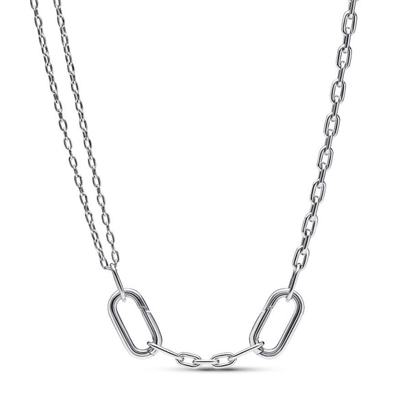 392303C00 Gliederhalskette Doppel-Link Sterling-Silber 45 cm