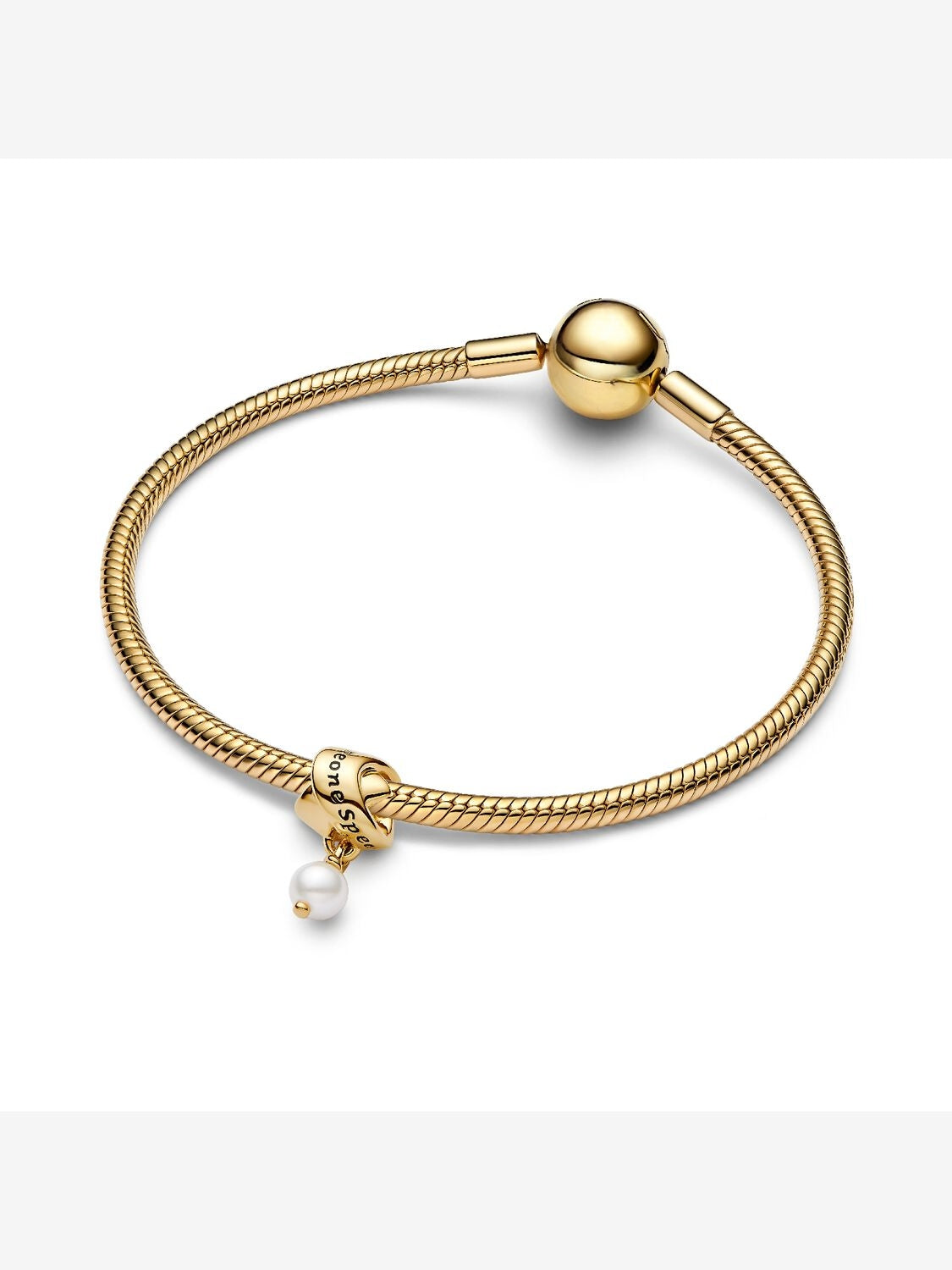 Behandelte Süßwasserzuchtperle Ribbon-Charm