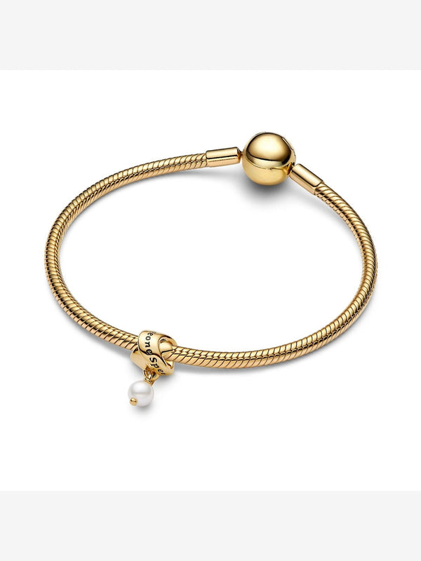 Behandelte Süßwasserzuchtperle Ribbon-Charm