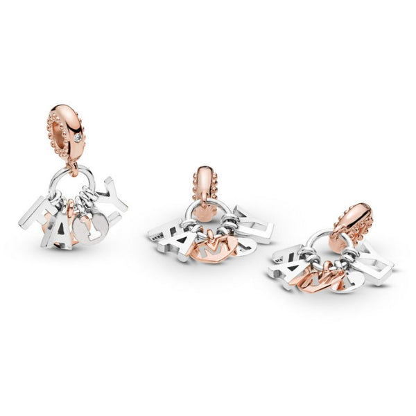 Rose  Charm-Anhänger Perfect Family Silber