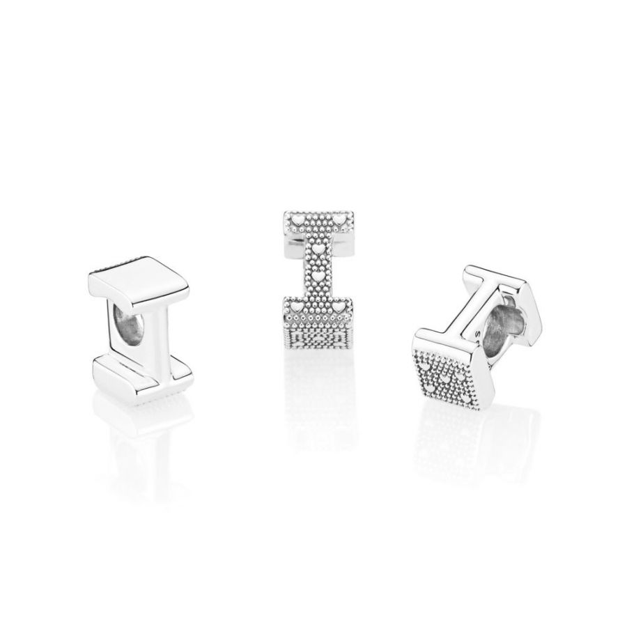Charm Buchstabe Letter I Silber