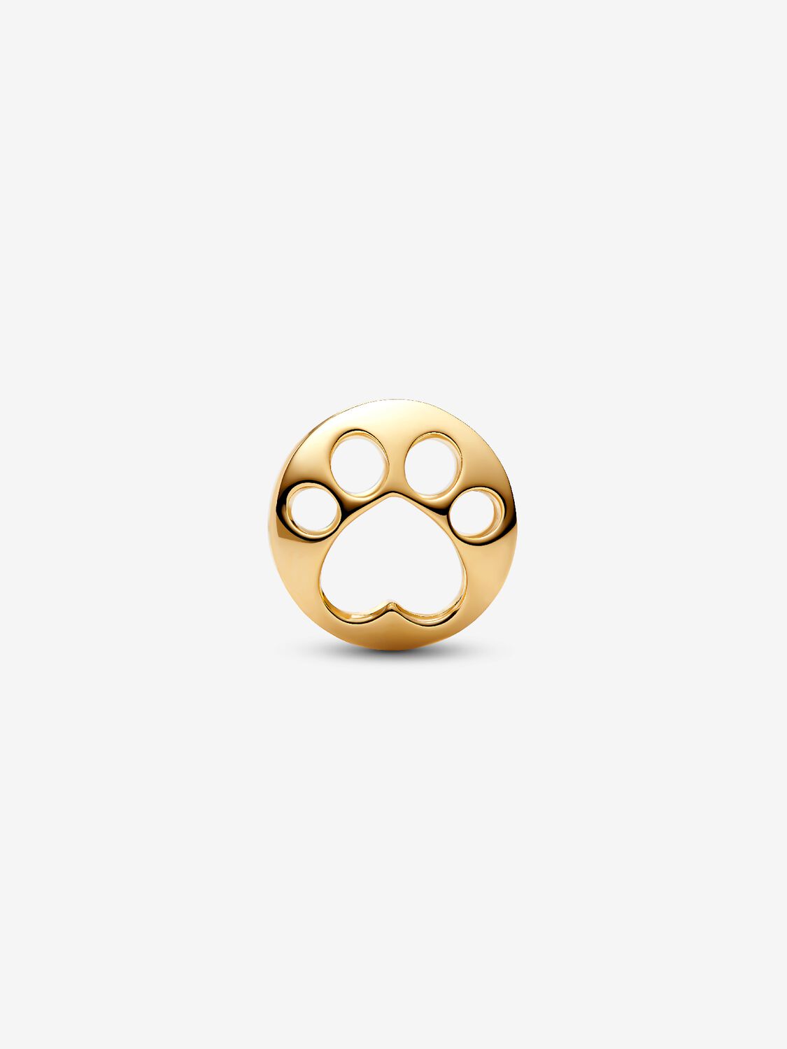 Openwork Paw Charm 14 Karat Vergoldung