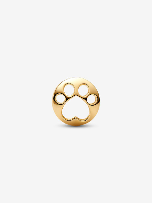 Openwork Paw Charm 14 Karat Vergoldung