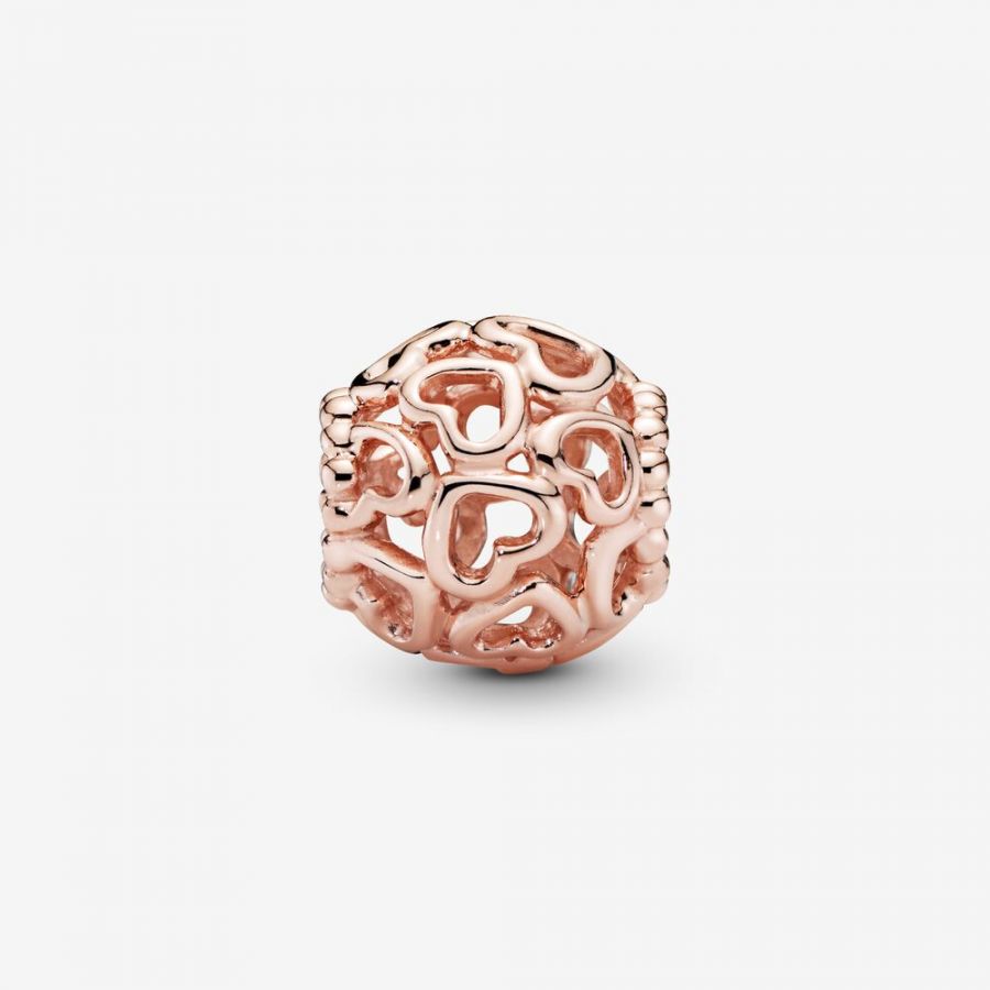 Rose  Charm Herzstrudel All-Over Herzen