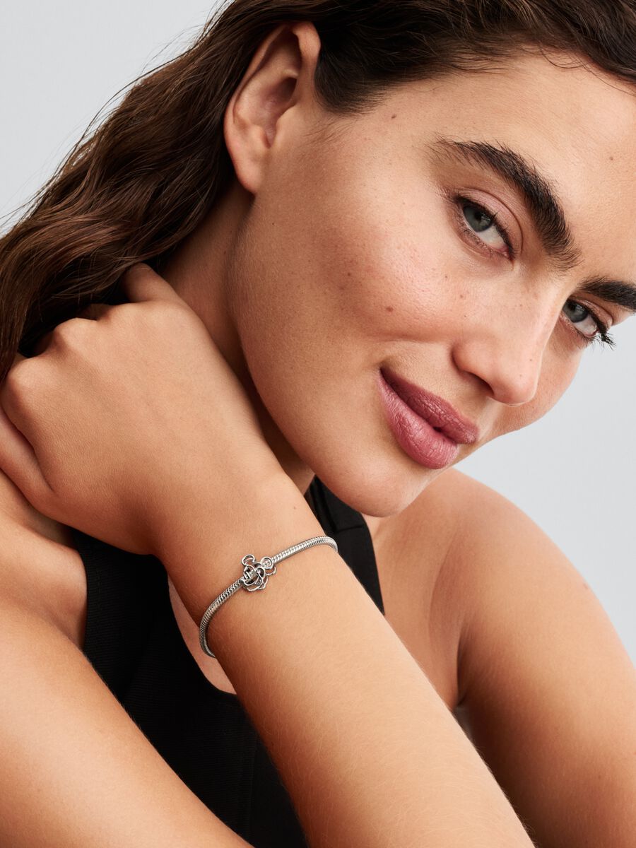 Micky Maus Offen gearbeitetes Charm Sterling-Silber