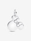 Minnie Maus Gravierbarer Charm-Anhänger Sterling-Silber