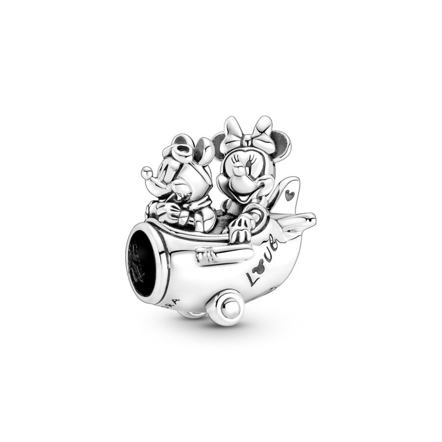 Charm Micky Maus & Minnie Maus Flugzeug Sterling-Silber Hauptbild