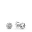 Ohrringe Clear Sparkling Crown Sterling Silber