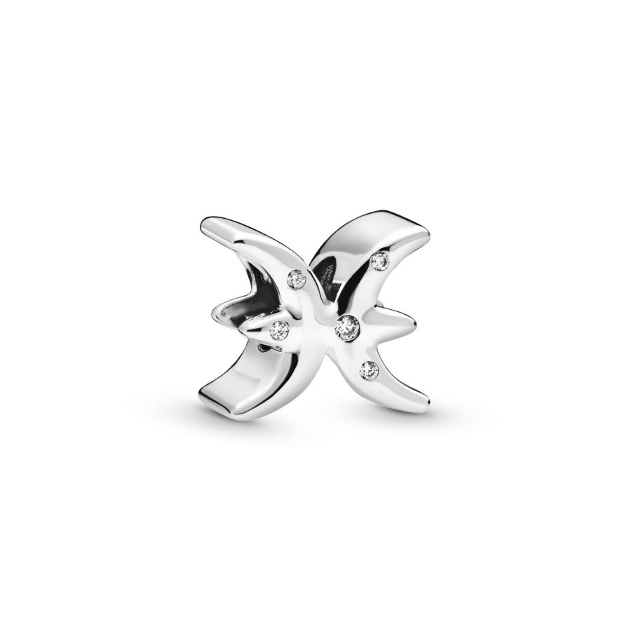 Charms Funkelnde Fische Sterling-Silber Hauptbild