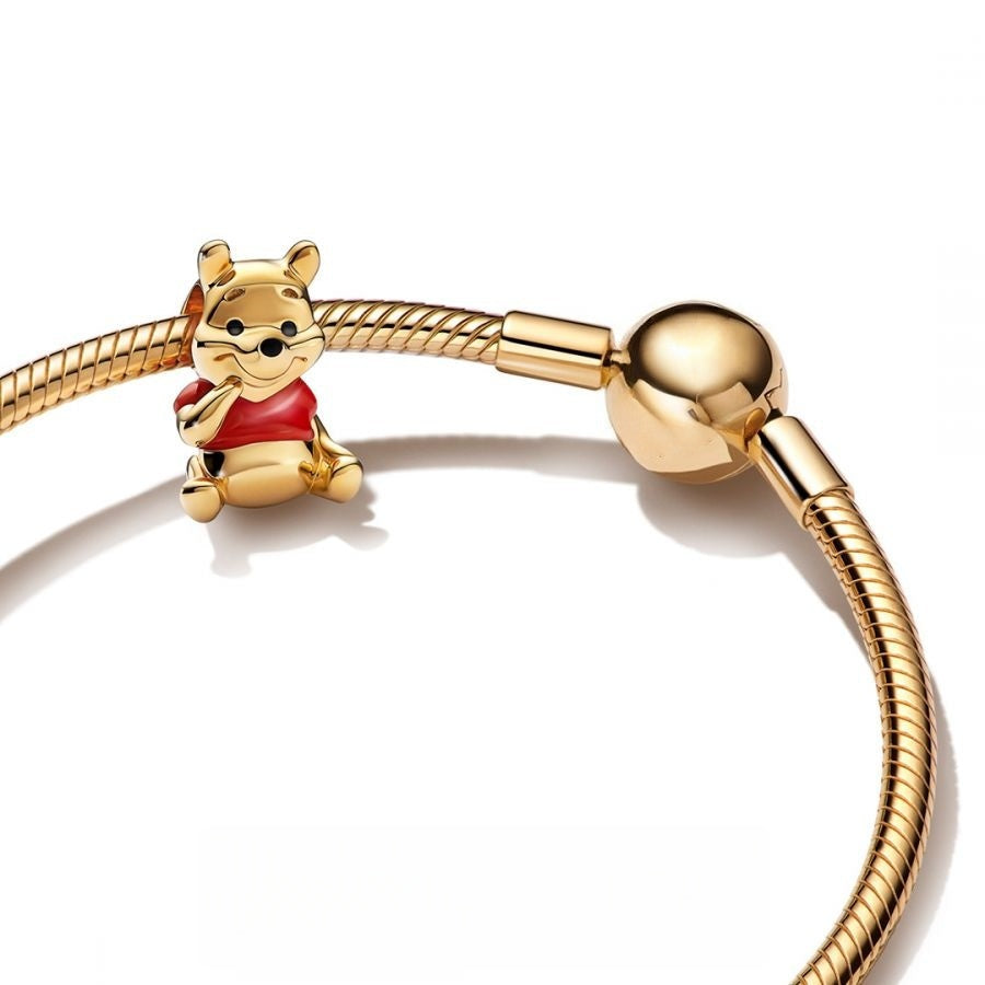 Charm Winnie Puuh Bär 14 Karat Vergoldet