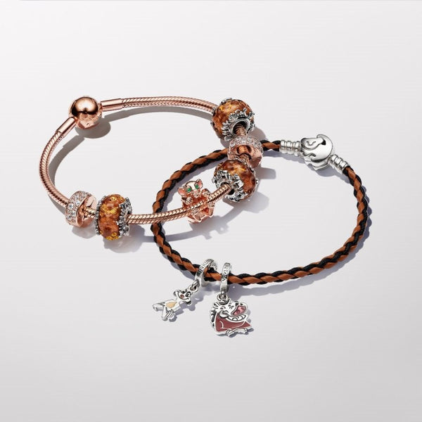Charm-Anhänger Timon und Pumbaa Silber
