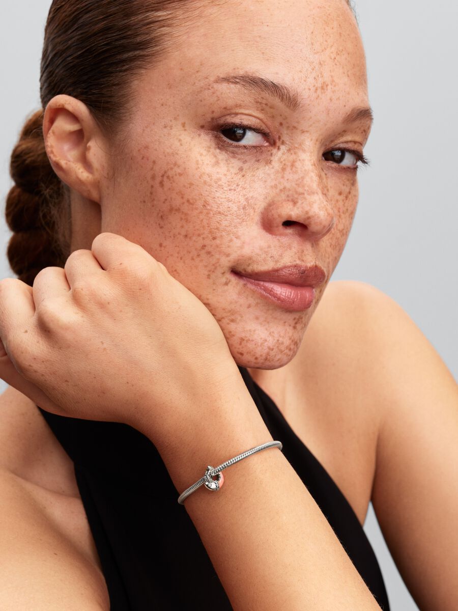 Garnelen Charm Sterling-Silber