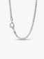 Fuchsschwanz-Charm-Halskette mit Pavé-Verschluss Sterling-Silber