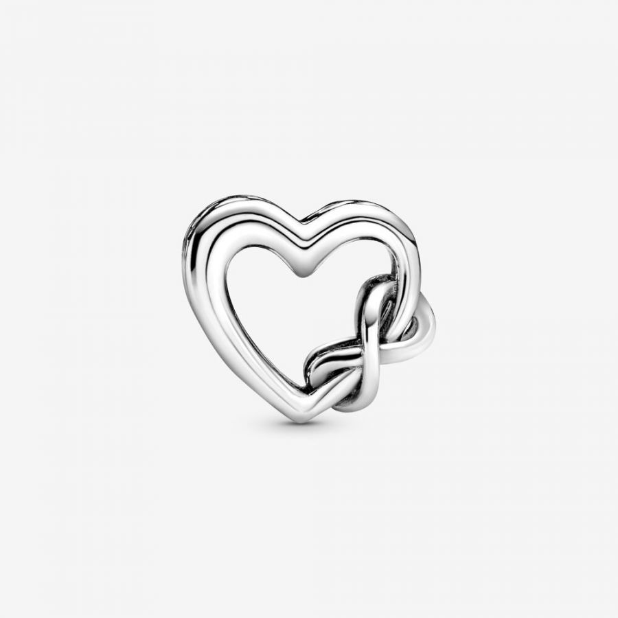 Charm Unendlichkeits-Herz Love You Mum Silber Zweitbild