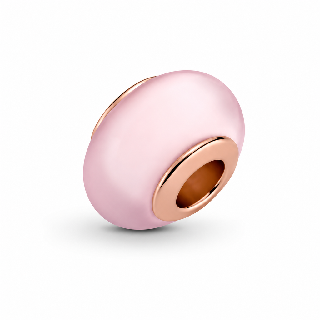Rose 789421C00 Charm Murano-Glas Rosafarben