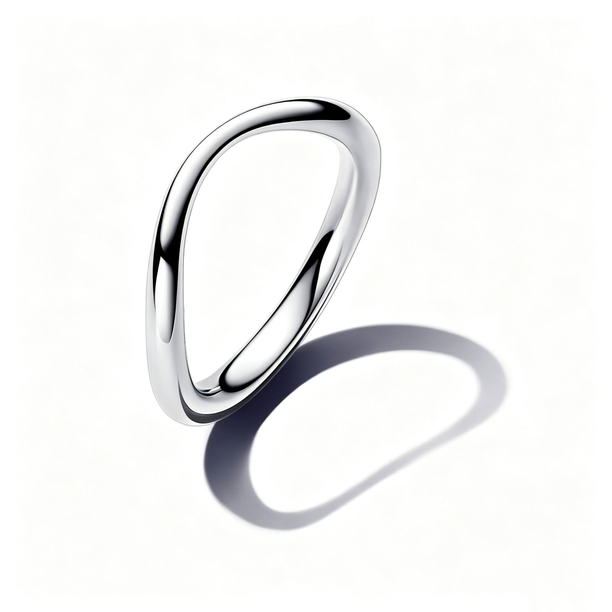 Essence Bandring Organisch Geformt Silber Hauptbild