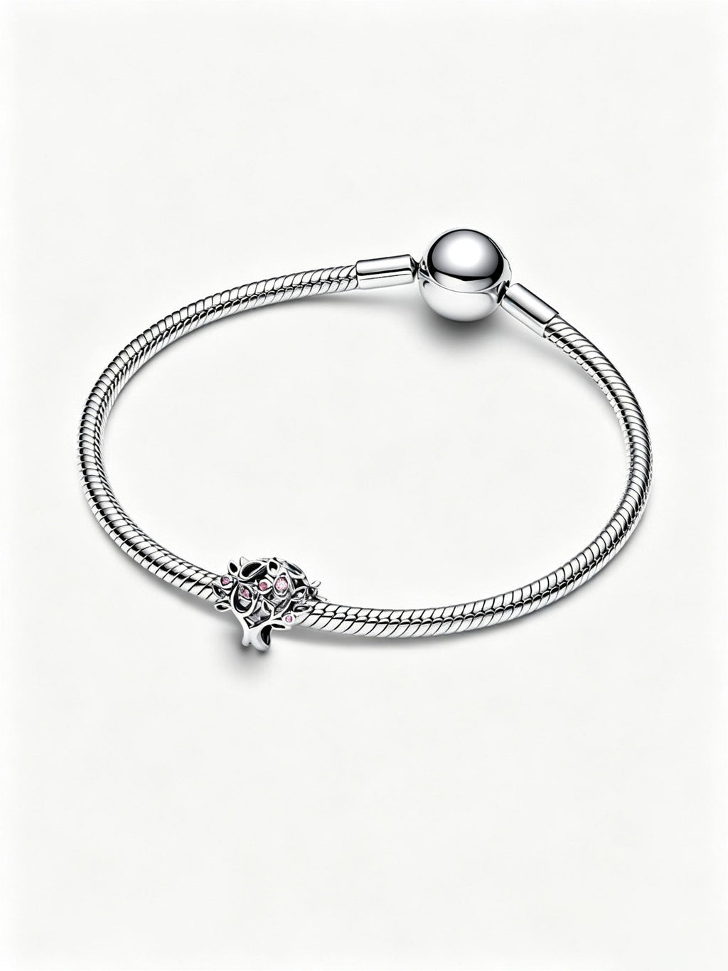 Familienstammbaum Offen gearbeitetes Charm Sterling-Silber
