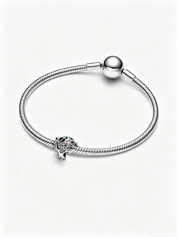 Familienstammbaum Offen gearbeitetes Charm Sterling-Silber