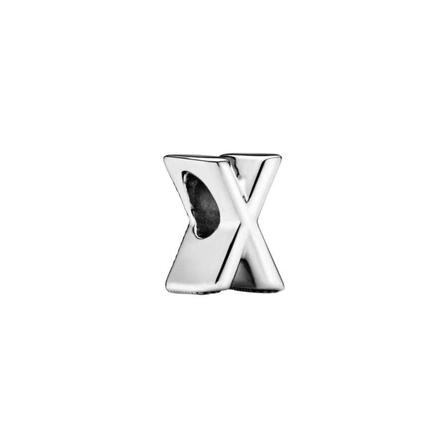 Charm Buchstabe Letter X Silber Hauptbild