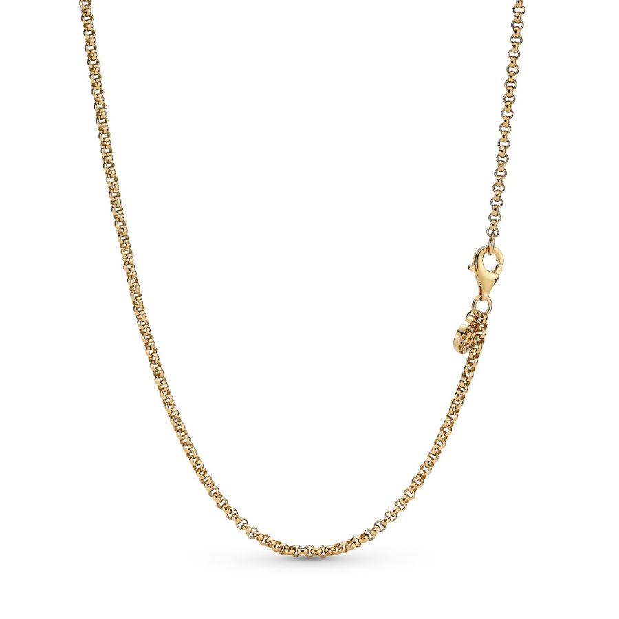 369260C00 Halskette Rolokette 14k Vergoldet 60 cm