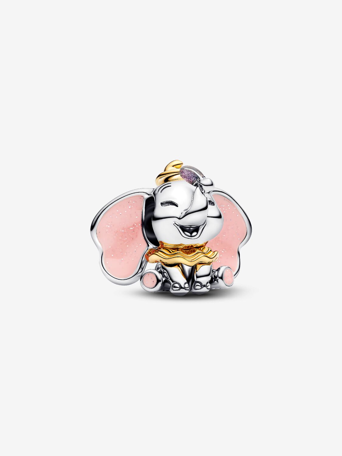 Dumbo Charm Sterling-Silber, 14 Karat Vergoldung