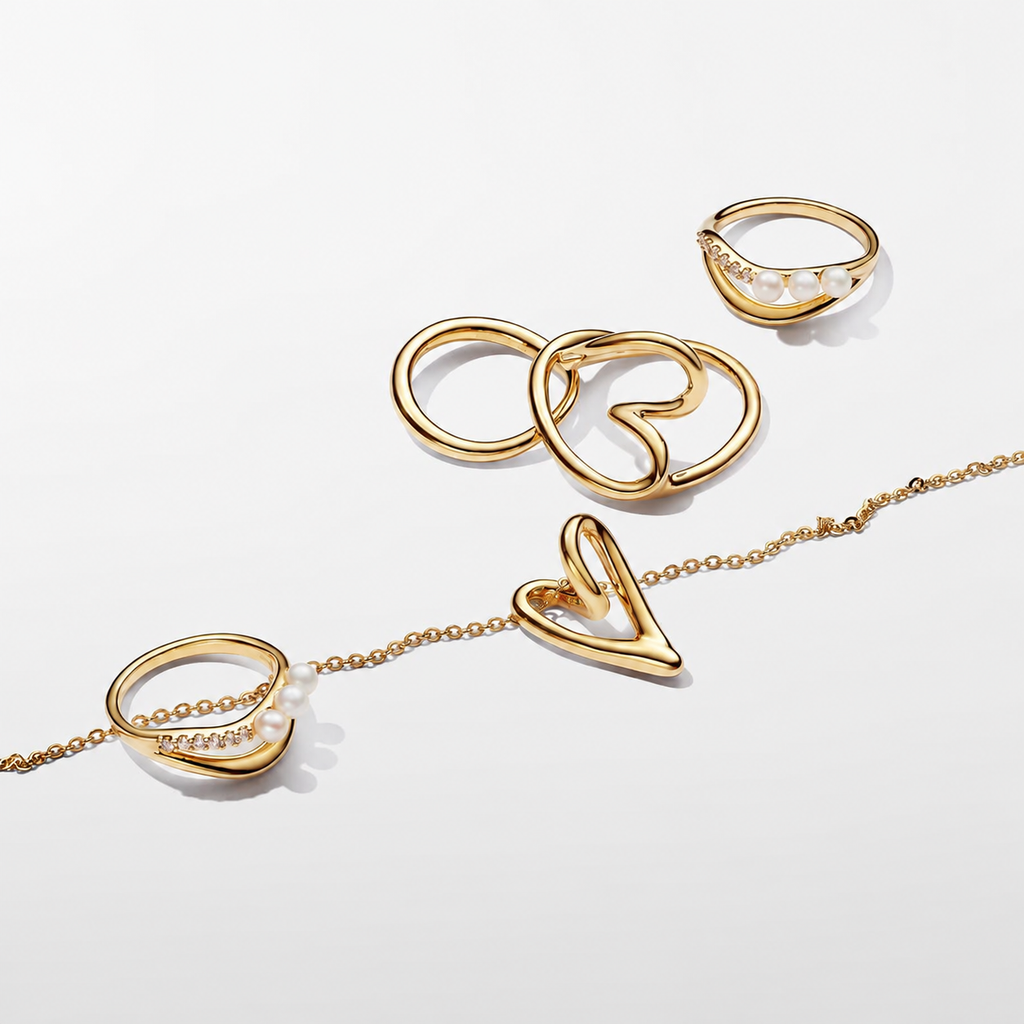 Essence Kette mit Anhänger Herz Vergoldet 363272C00