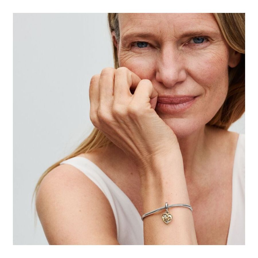 Charm-Anhänger Mama Diamant Gravierbar Silber Gold Zweitbild
