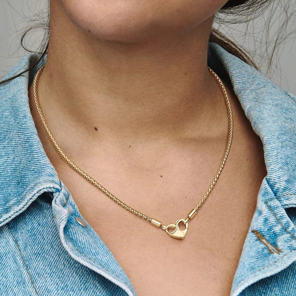 362451C00 Halskette Moments Studded Chain Vergoldet 45 cm