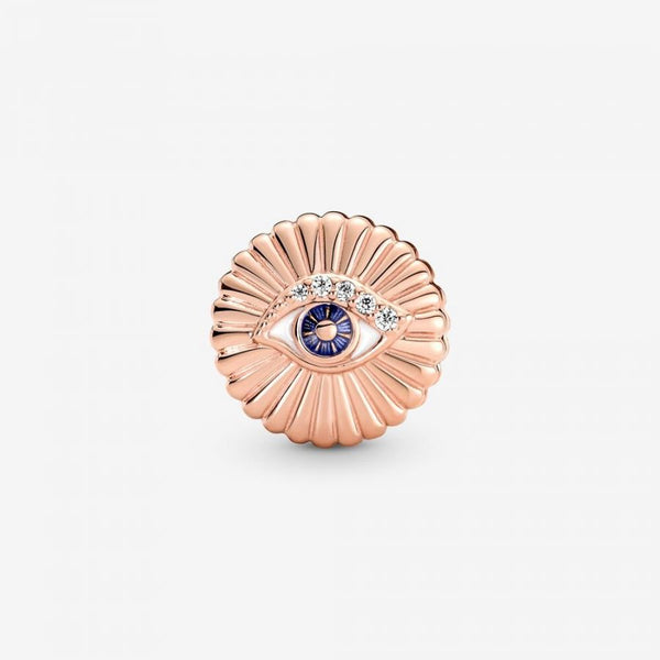 Charm Funkelndes Auge der Vorsehung 14k Rosé Vergoldet