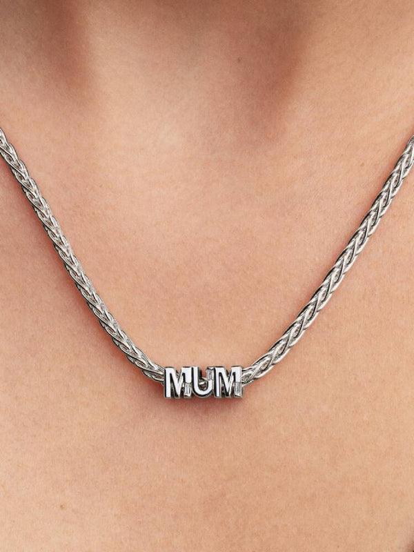 Wendbares Mum-Charm Sterling-Silber