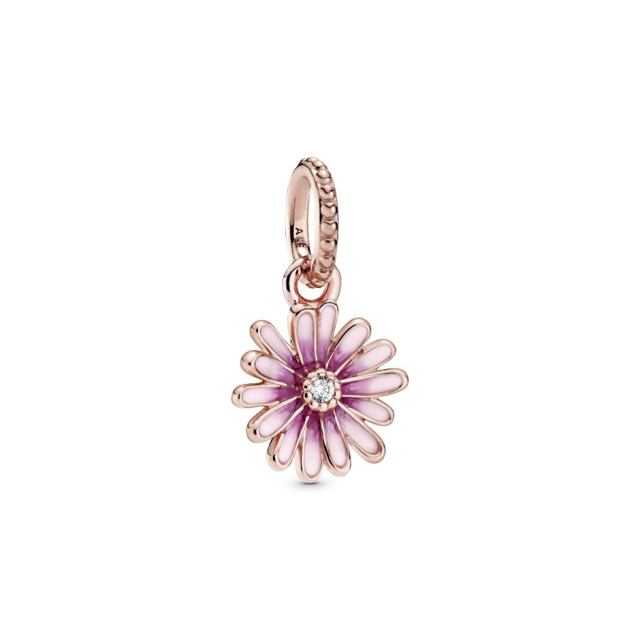 Rose  Charm-Anhänger Rosafarbenes Gänseblümchen Hauptbild
