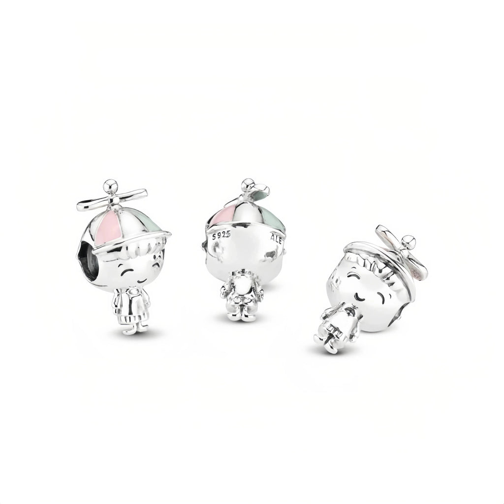 Charm Propeller Hat Boy Sterling-Silber