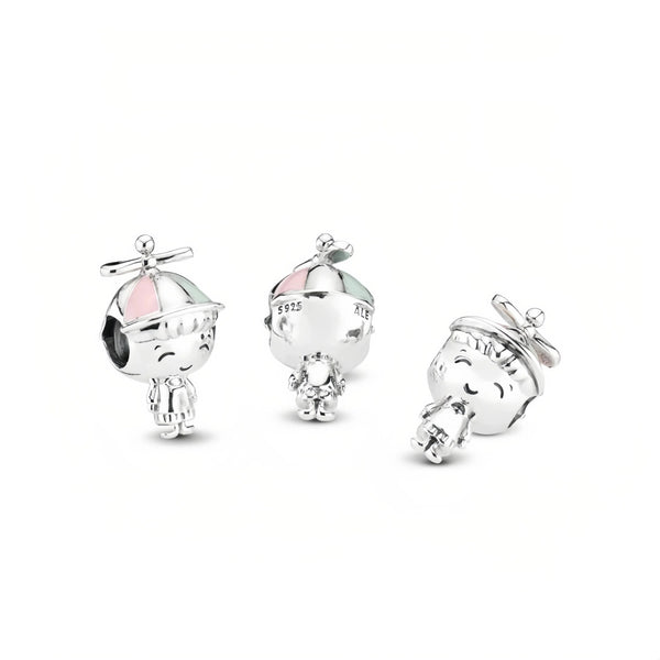 Charm Propeller Hat Boy Sterling-Silber
