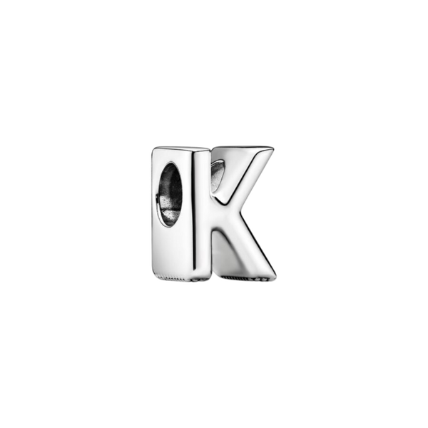 Charm Buchstabe Letter K Silber