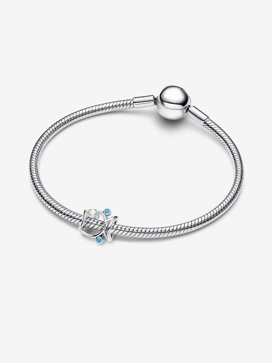 Offen gearbeiteter Fisch Charm Sterling-Silber