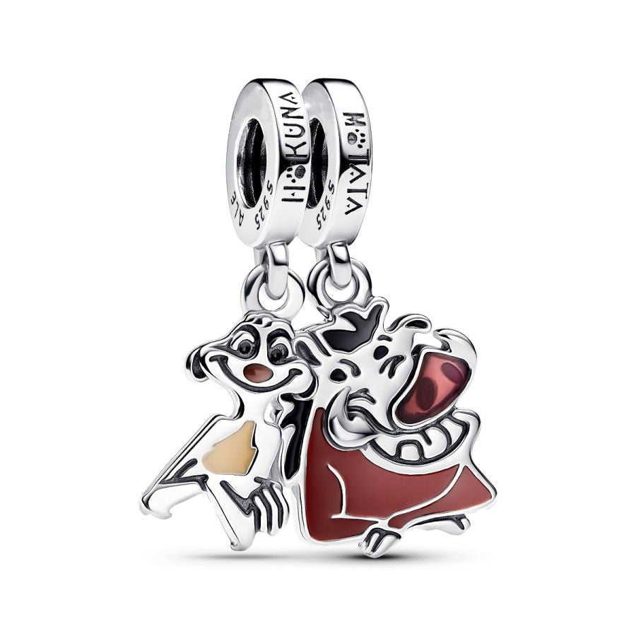 Charm-Anhänger Timon und Pumbaa Silber