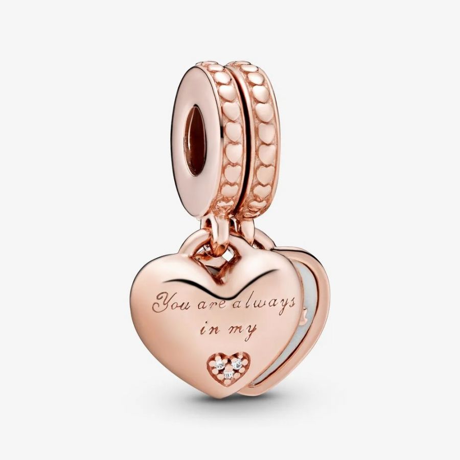 Rose  Charm-Anhänger You're Always in My Heart Teilbar