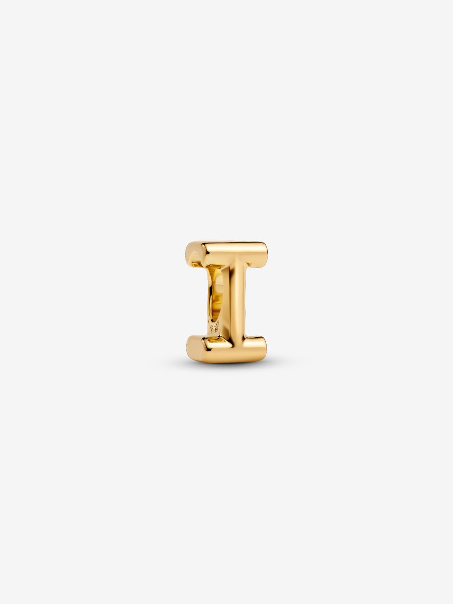 Buchstabe I Alphabet -Mini-Charm 14 Karat Vergoldung