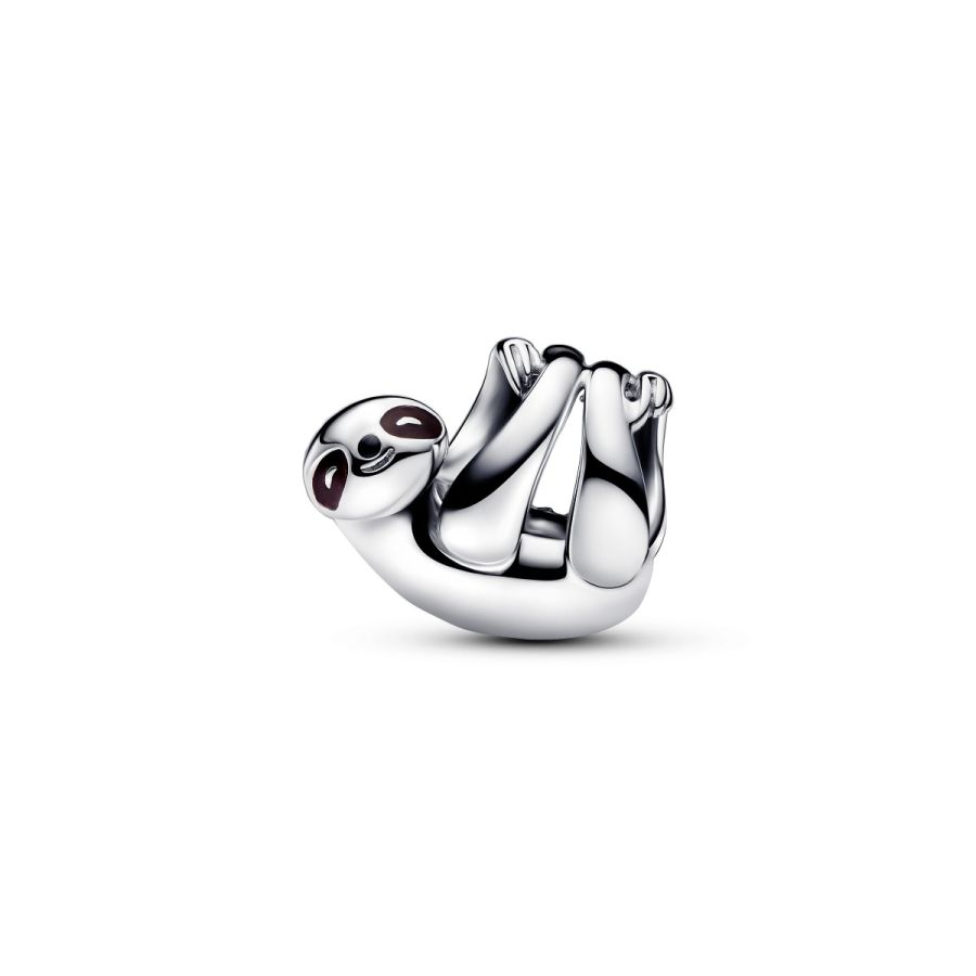 Charm Hängendes Faultier Emaille Silber Hauptbild