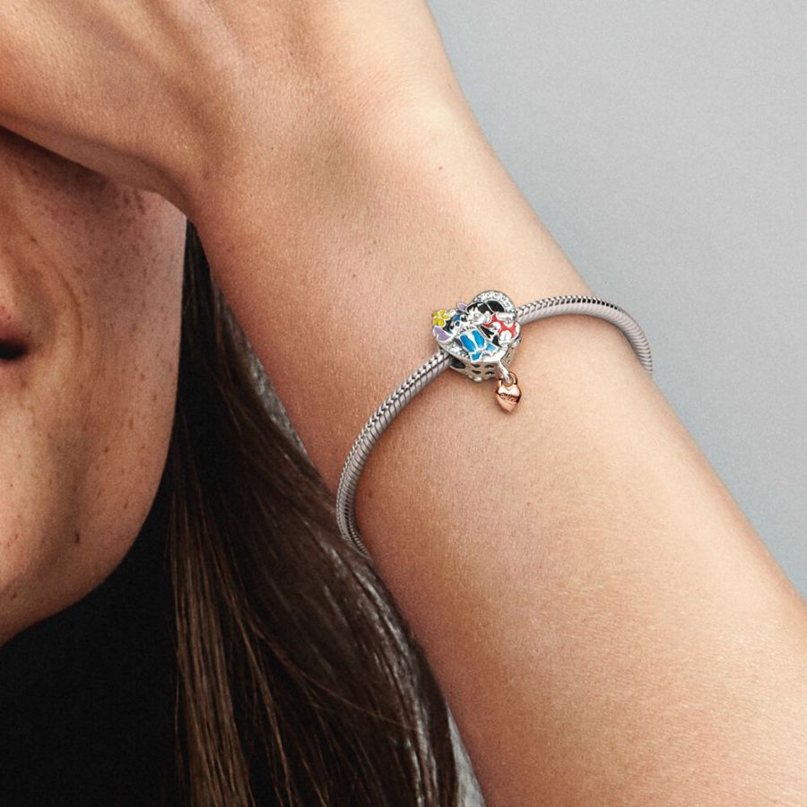 Charm Ohana Lilo & Stitch Inspiriertes Silber 14k Rosé Zweitbild