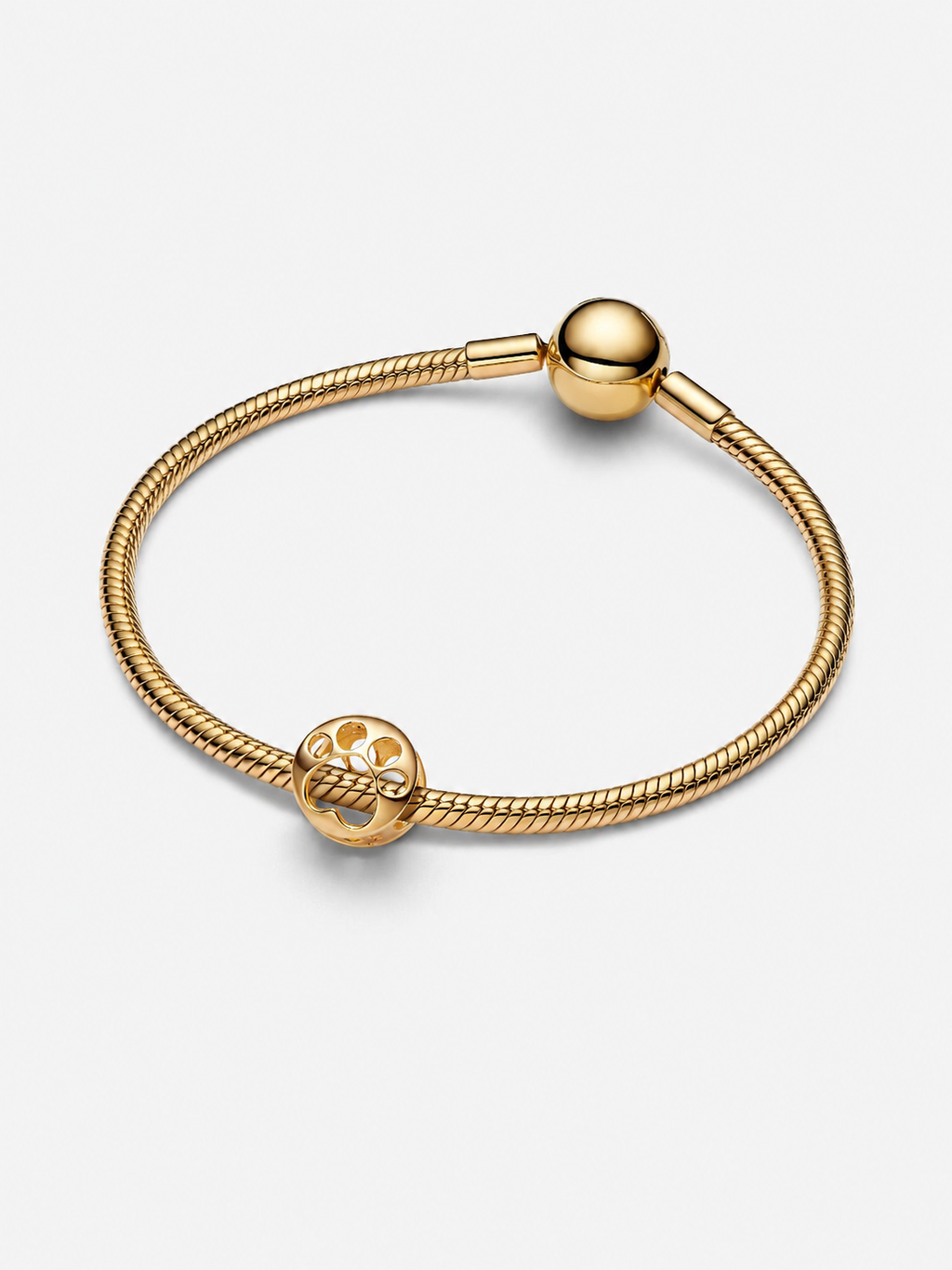 Openwork Paw Charm 14 Karat Vergoldung