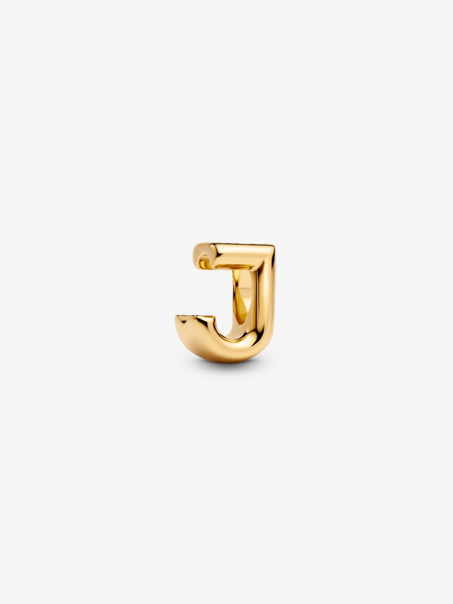 Buchstabe J Alphabet-Mini-Charm 14 Karat Vergoldung Hauptbild